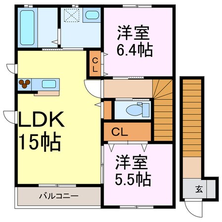 ソレイユハイツの物件間取画像